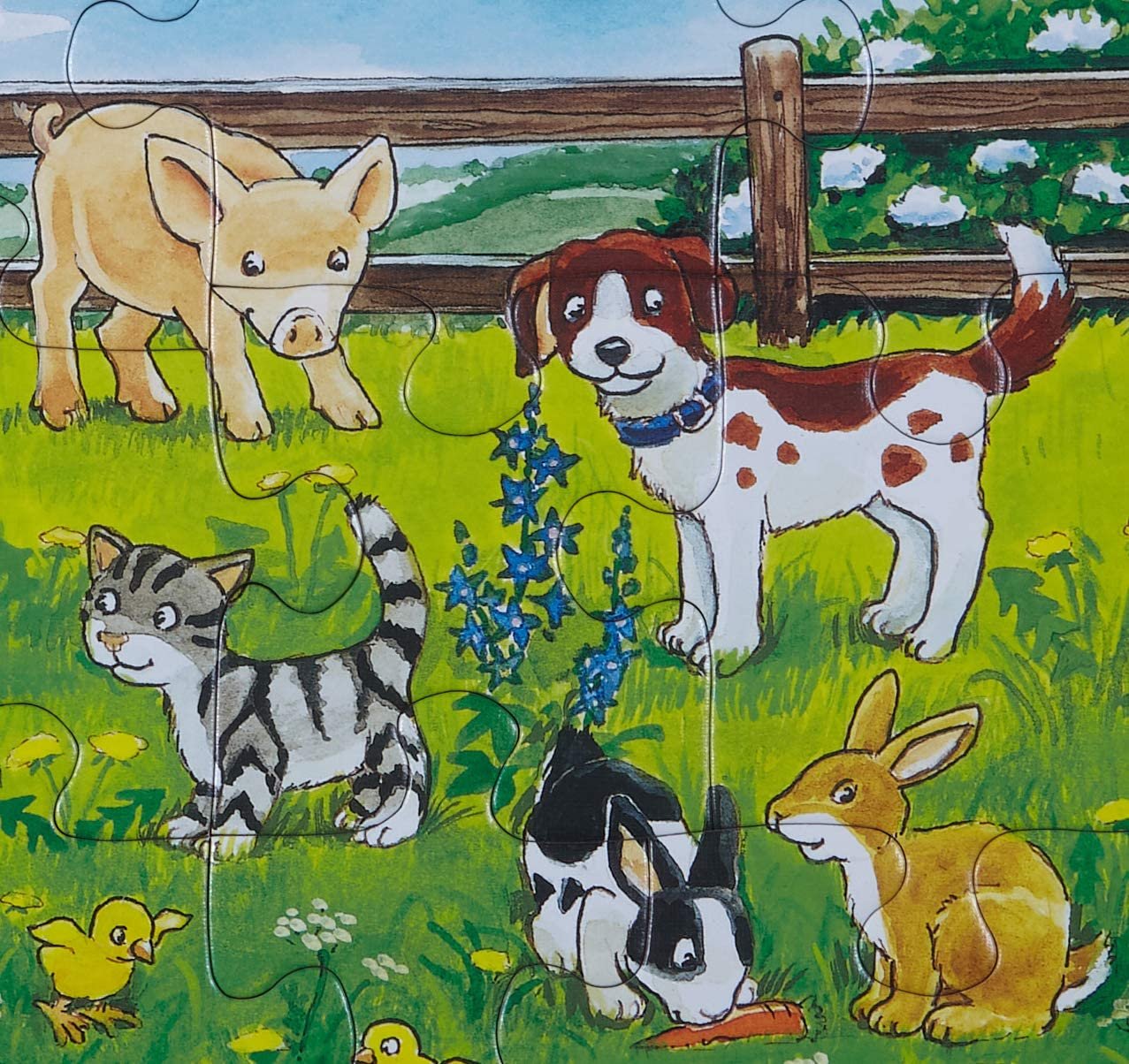 Пазл Ravensburger Children's 06046 Farm Animals on the Meadow с ковриком, фото №2
