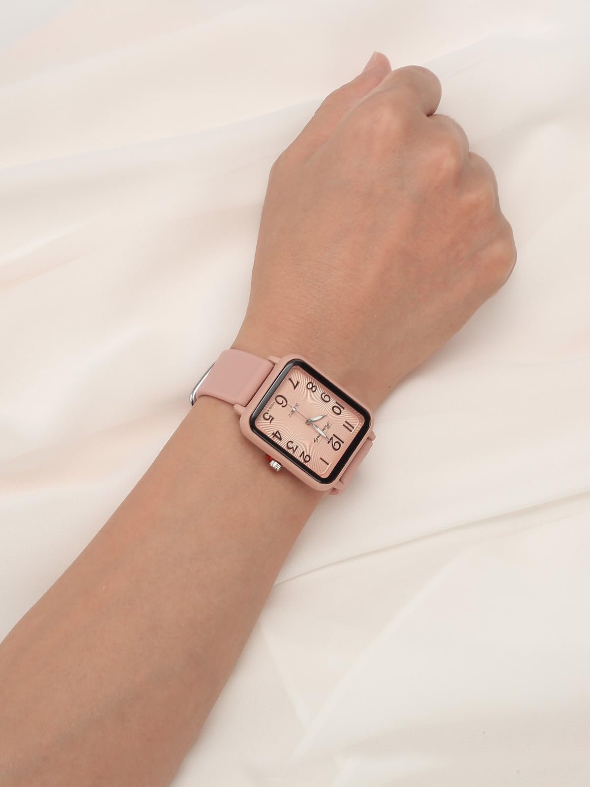 Годинник Унісекс JSDDE Кварцовий Аналоговий Прямокутний Циферблат Арабські Цифри, фото №3