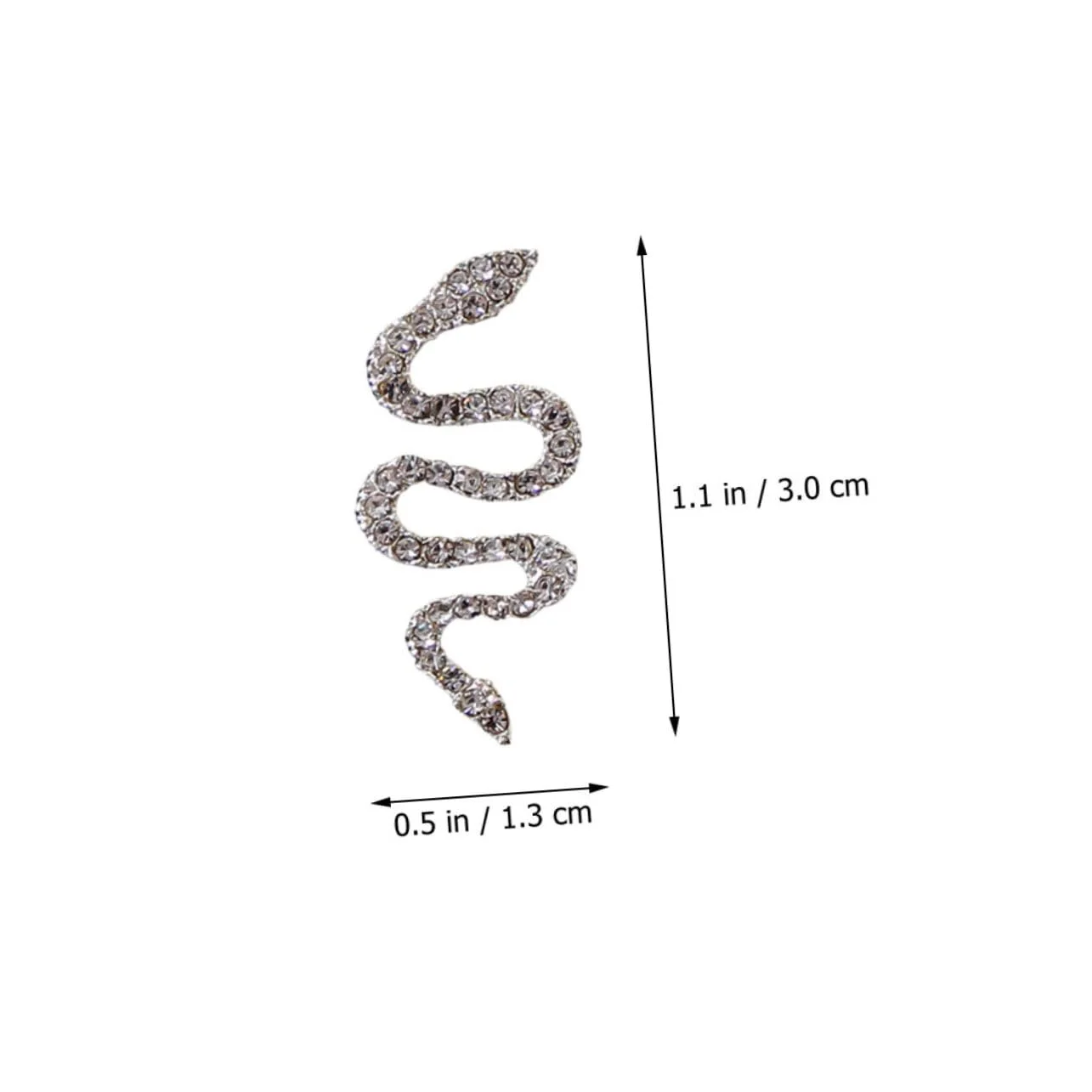 Украшения для ногтей змеиные CANIGHT 8 шт., сплав, 3D стразы, драгоценные камни, декор для ногтей, DIY аксессуары для маникюра, декор для женщин, фото №9