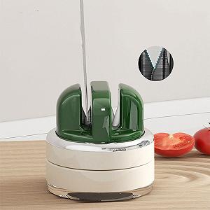 Ручная точилка для кухонных ножей с вакуумным креплением Зеленый synthetic.ua - Фото 1