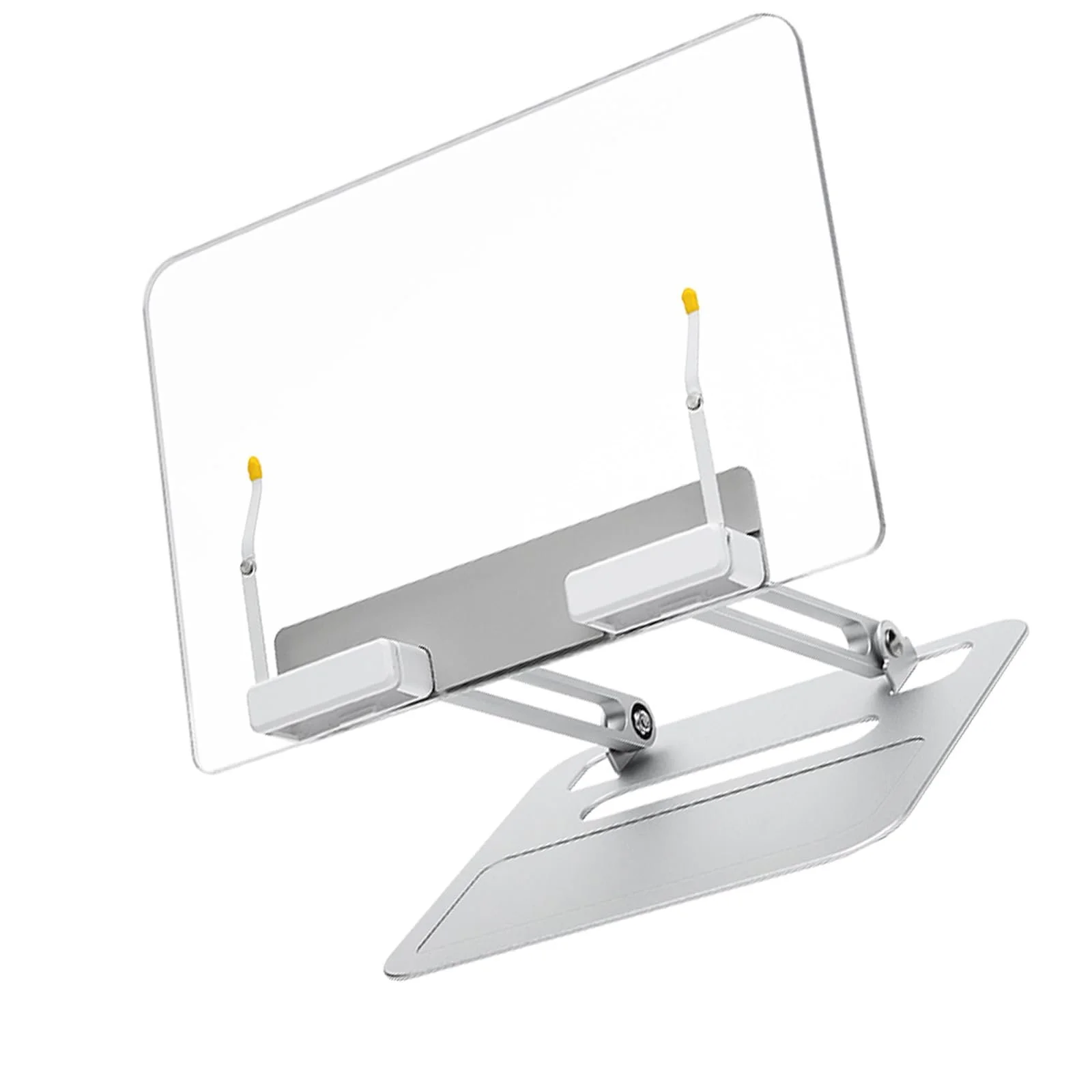 Підставка Обертова прозора акрилова складана алюмінієва для ноутбука, кулінарної книги, 4 кг, фото №1
