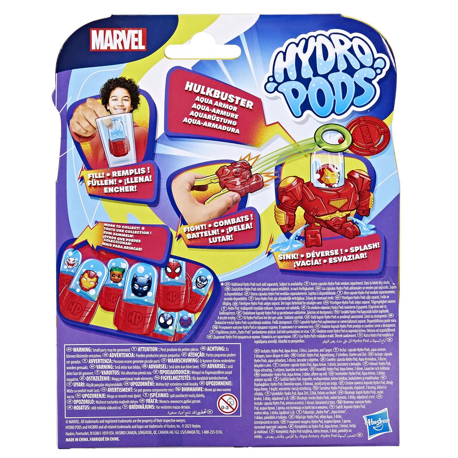 Фигурка Hydro Pods Marvel Халкбастер, Водяная броня Железного человека, Боевая игрушка, фото №10