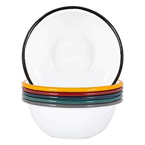 Миска Argon Tableware Эмалированная 16 см Белая - Фото 1
