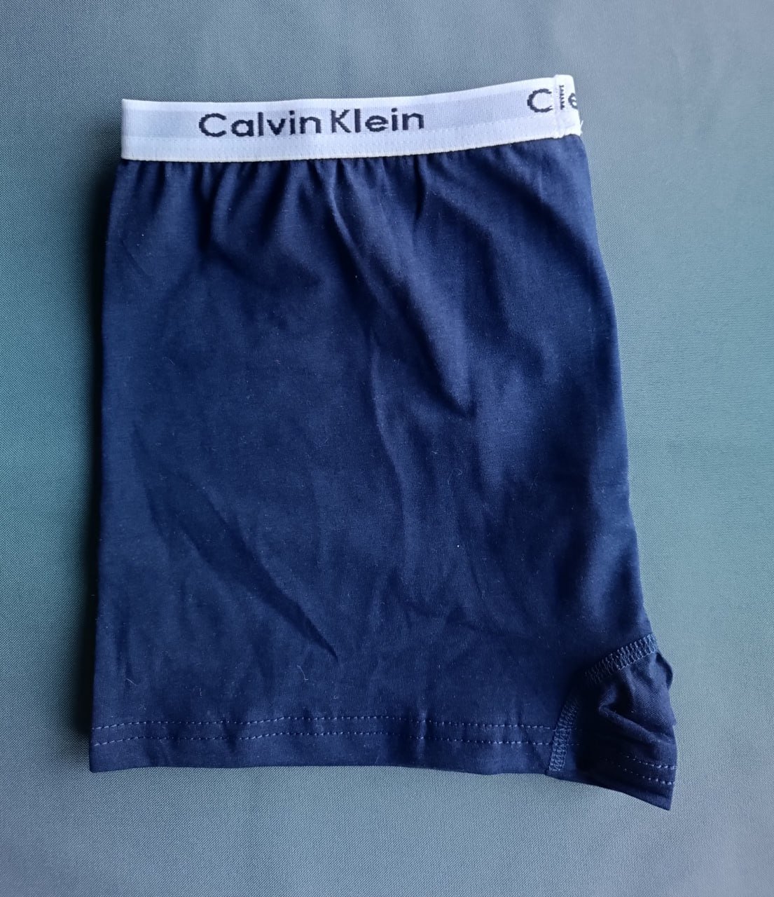 Мужские темно-синие трусы боксеры Calvin Klein, фото №2