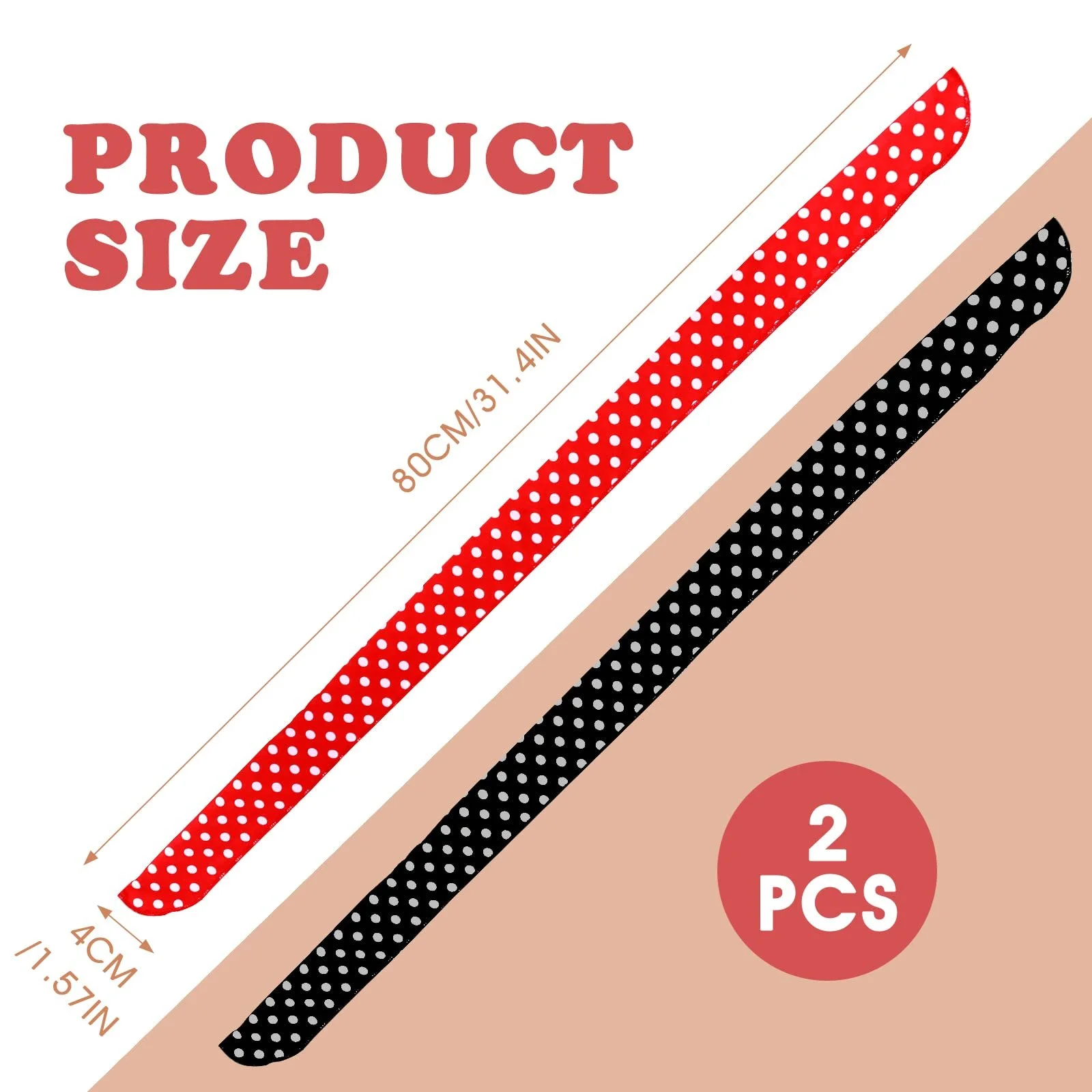 Пов'язка на голову в горошок, фото №2