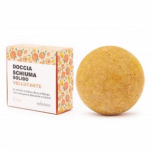 Твердий гель для душу Enooso Peach and Apricot with Mango Butter 100% Vegan 85 г - Фото 1