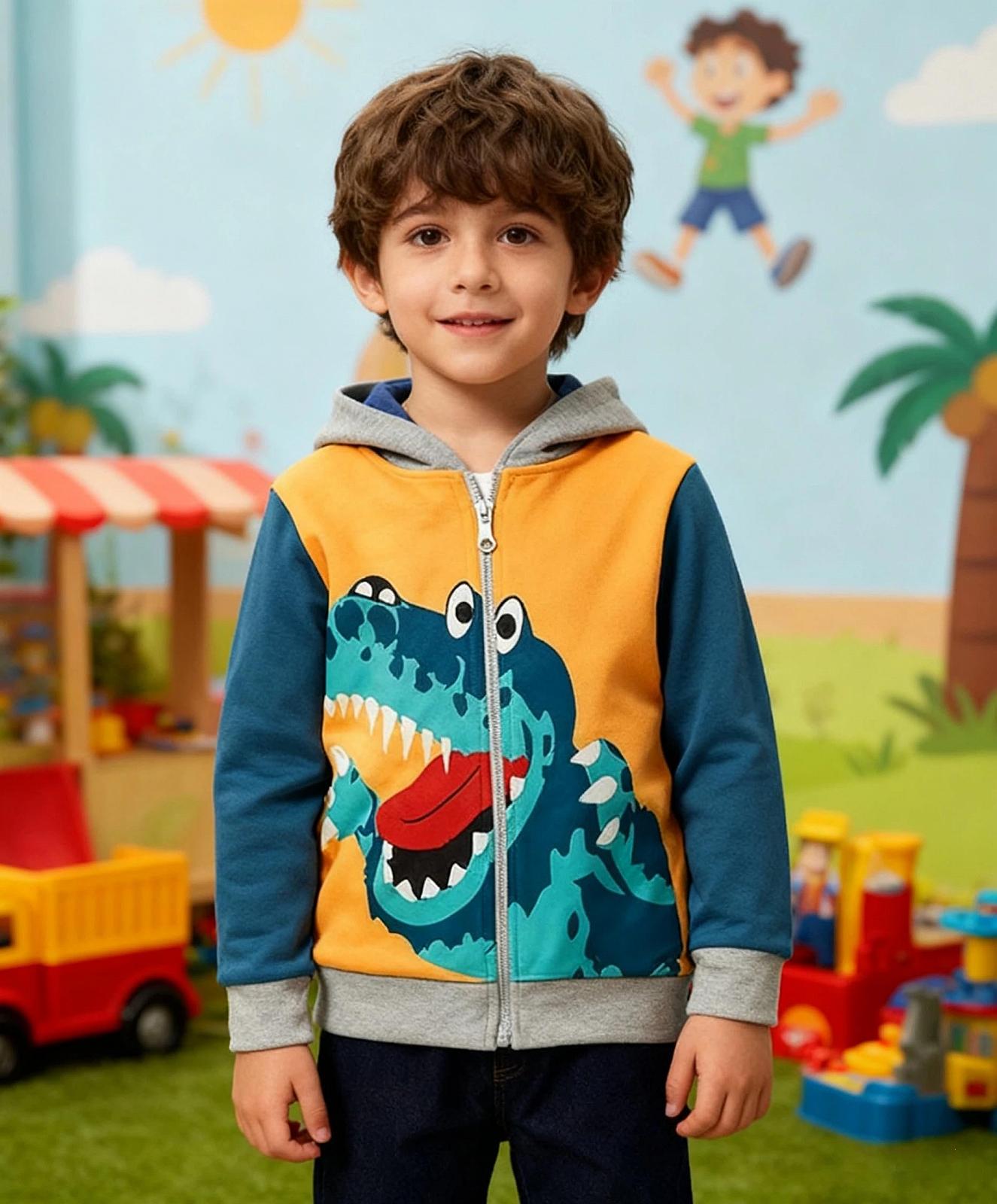 Светр з капюшоном Garsumiss для хлопчиків, динозавр, пуловер, фото №5