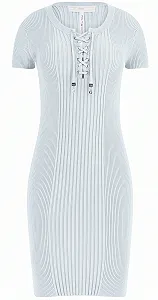 Женское вязаное платье-мини GUESS JEANS / Голубое / Размер S - Фото 1