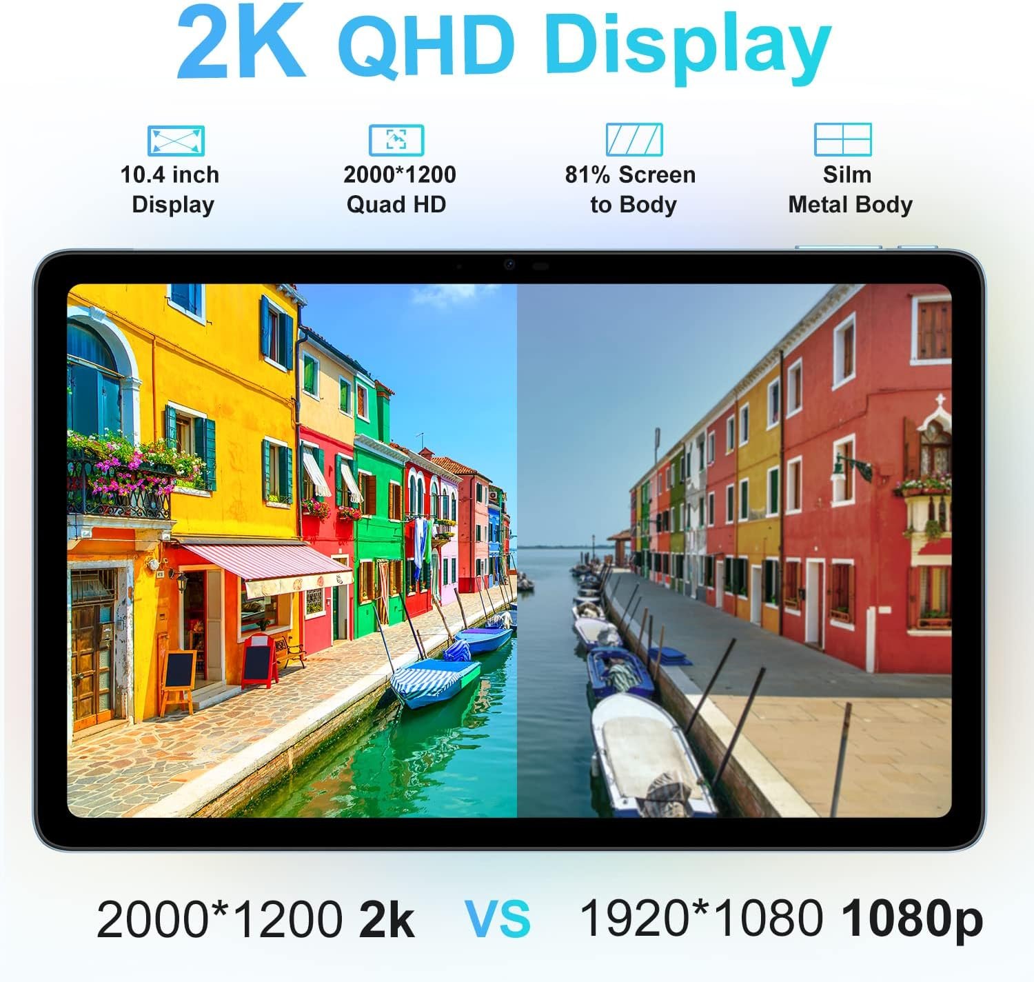 Планшет 10.4" 2K DOOGEE T20 8+7/256Gb 4G 2-SIM 8 ядер Android 12 8300 mAh Голубой, фото №4