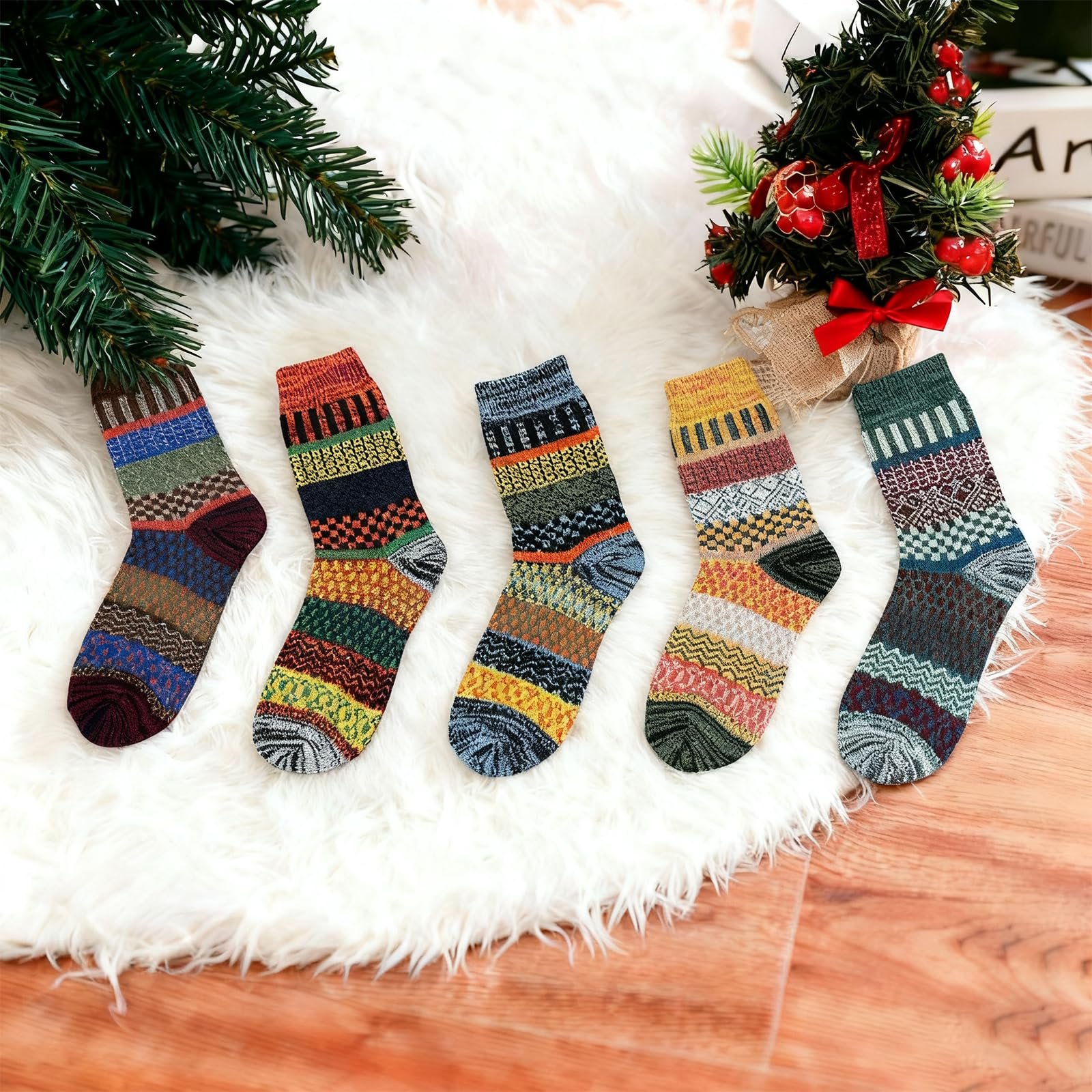 Носки Шерстяные зимние 39-42 (5 пар), фото №7