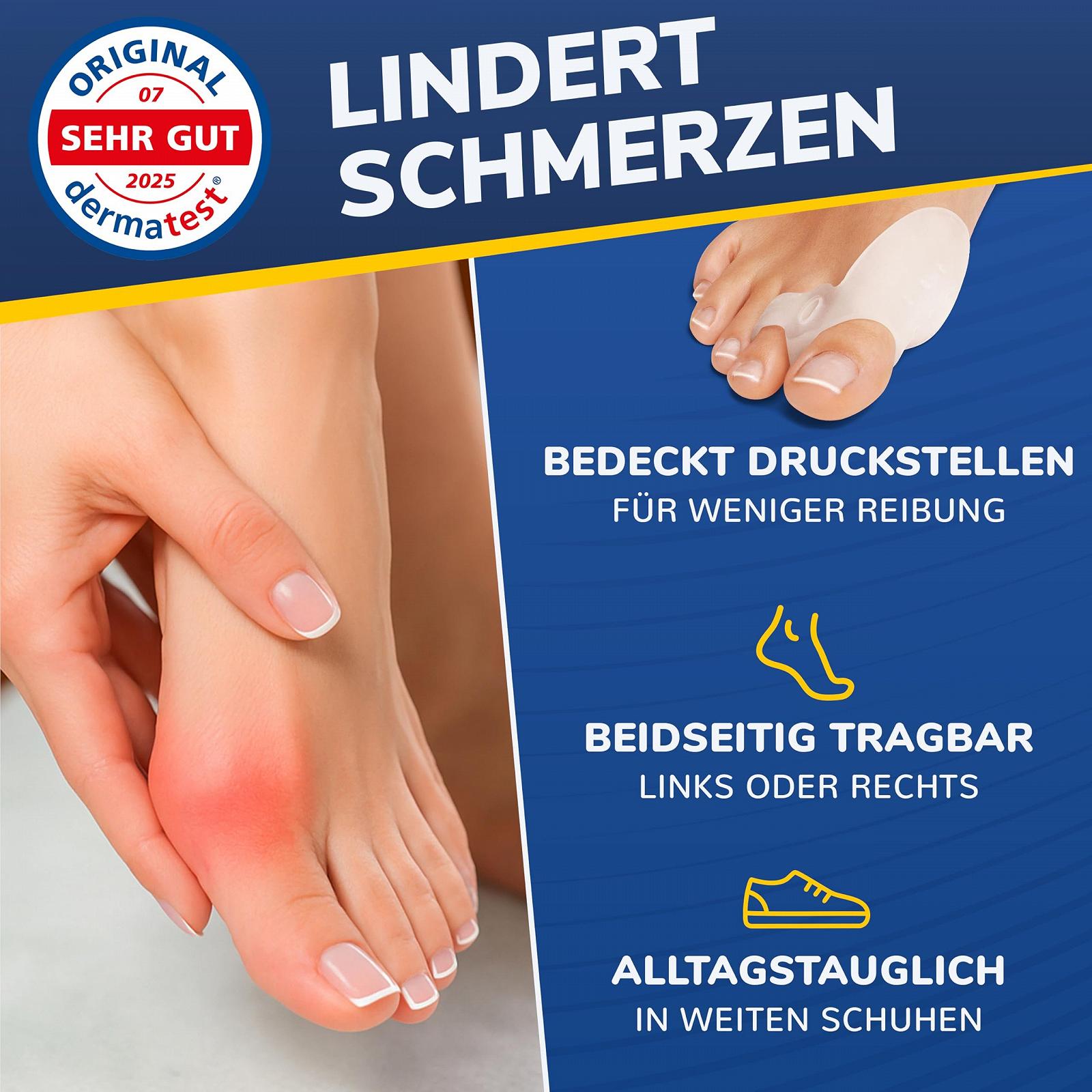 Разделитель для большого пальца стопы для коррекции Hallux Valgus, 6 шт., фото №4 Разделитель для большого пальца стопы для коррекции Hallux Valgus, 6 шт., фото №4