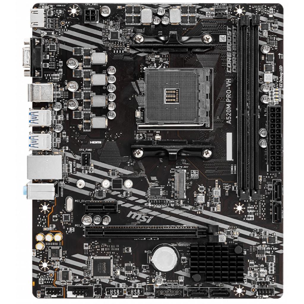 Материнская плата MSI A520M Pro-VH, s-AM4, mATX, 2xDDR4, фото №2