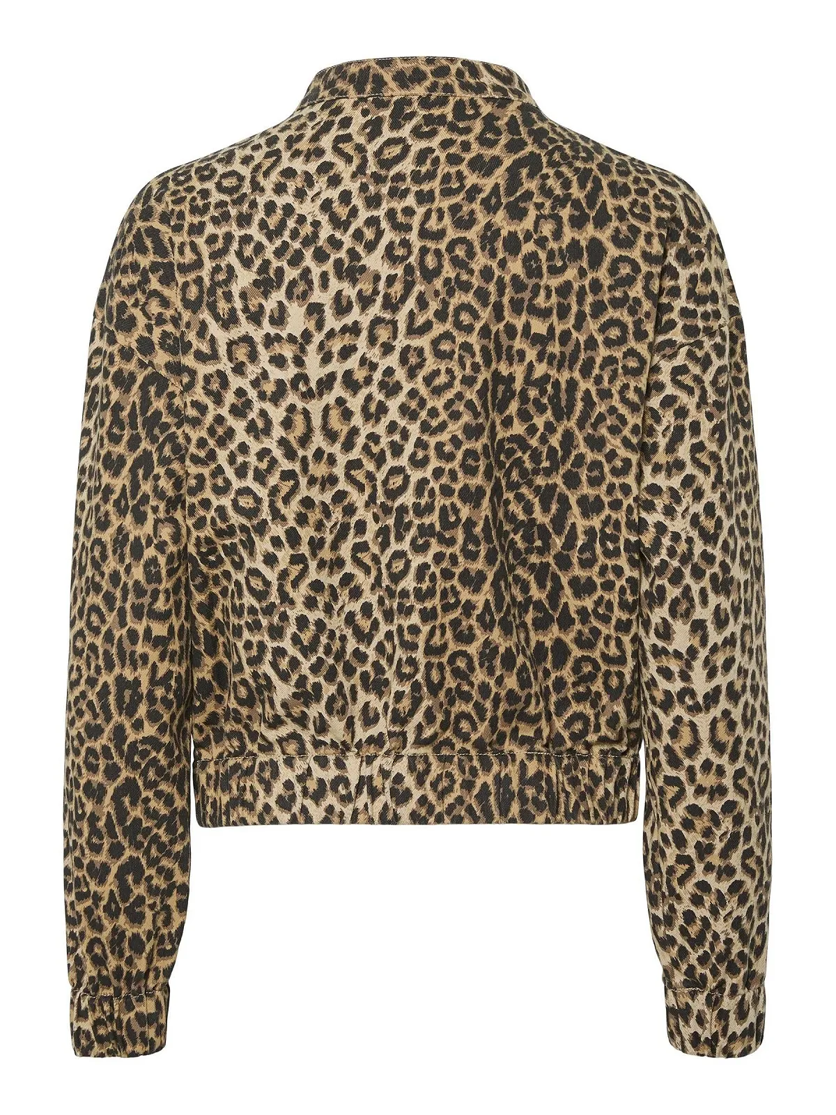 Джинсова куртка PIECES Female PCSALUME Leopard Bomber, фото №2