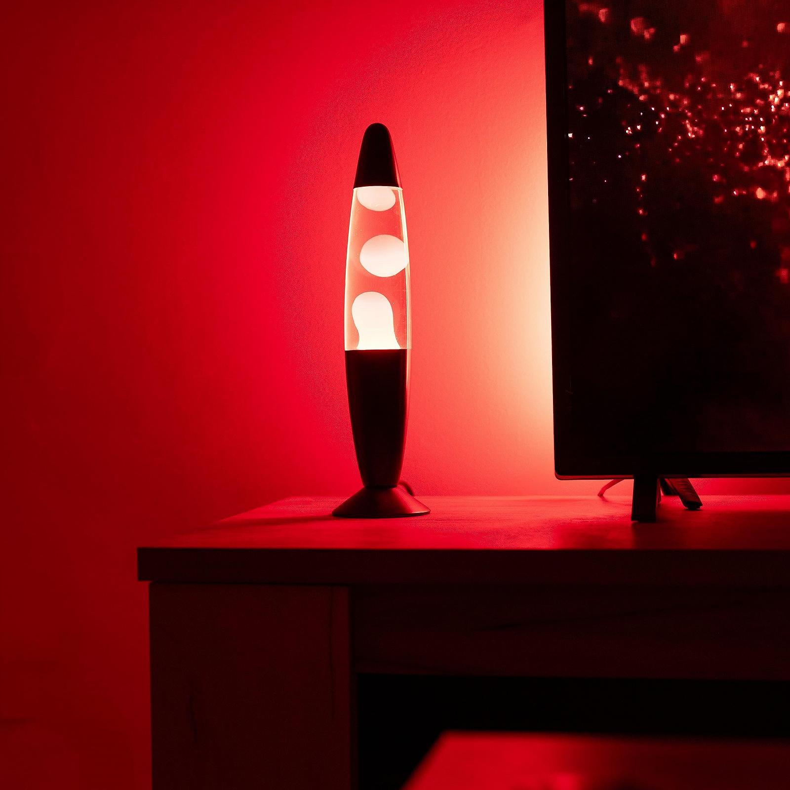 Лавова лампа GIFTMARKET ретро 34 x 8,5 см з 2 лампочками Червона, фото №6