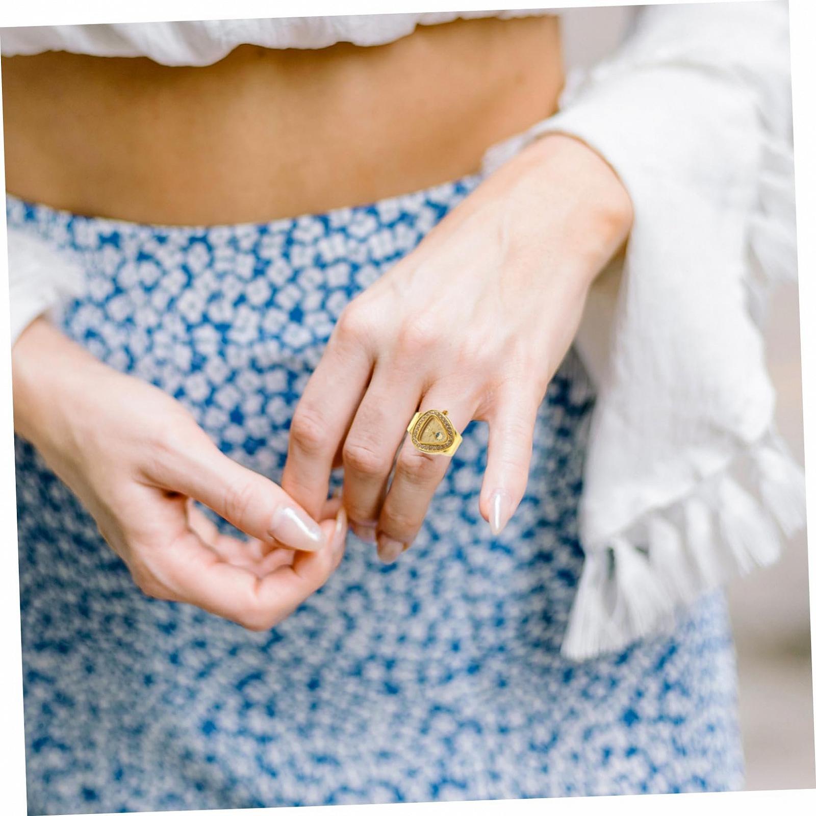 Кільце-годинник Healvian Mini Золотий, фото №5