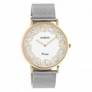 Купить Женские часы Oozoo Vintage C20136, 40 мм, Розовый/Белый Блестящий/Серебряный, Розовое золото-белый, Браслет - Фото 1 Женские часы Oozoo Vintage C20136, 40 мм, Розовый/Белый Блестящий/Серебряный, Розовое золото-белый, Браслет - Фото 1