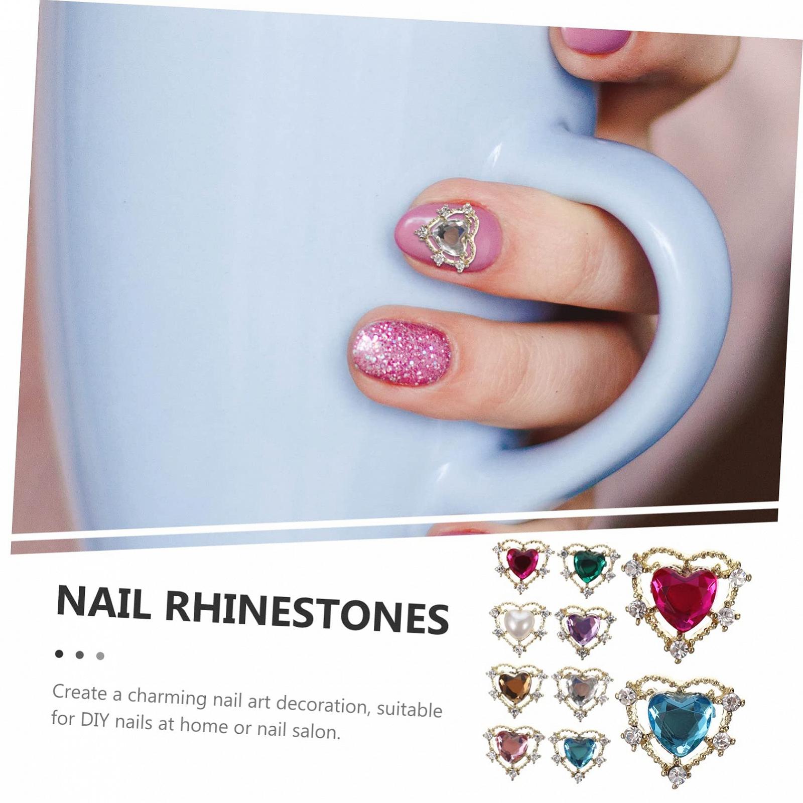 Прикраса для нігтів Серце, 50 шт., фото №6