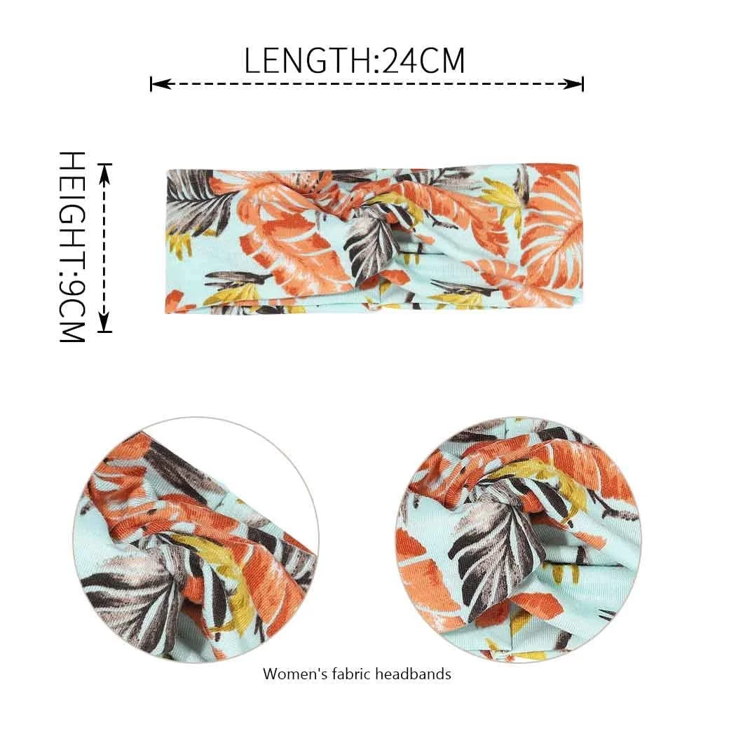 Пов'язка на голову в стилі бохо Zoestar Квітковий принт, червоний, фото №2 Пов'язка на голову в стилі бохо Zoestar Квітковий принт, червоний, фото №2