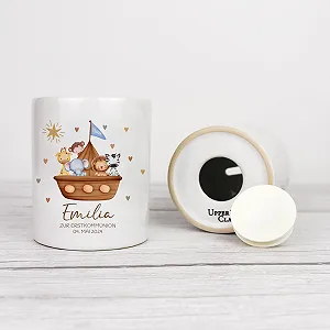 Копилка Noah's Ark керамическая 95 х 80 мм Синяя synthetic.ua - Фото 1