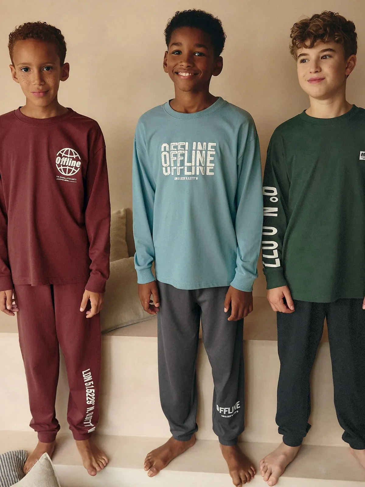 Комплект пижам NEXT 3 шт с длинными рукавами, фото №6