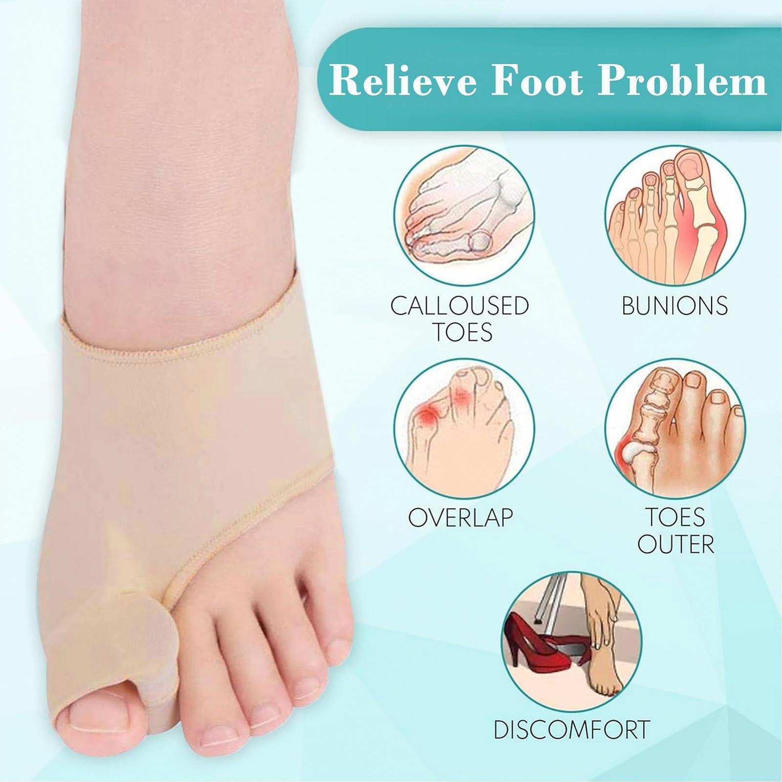 Разделители для пальцев ног для коррекции Hallux Valgus, 4 шт. M x 2 + L x 2, фото №6