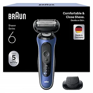 Електробритва Braun Series 6 62-B1200s Wet and Dry 60 хв роботи Blue - Фото 1