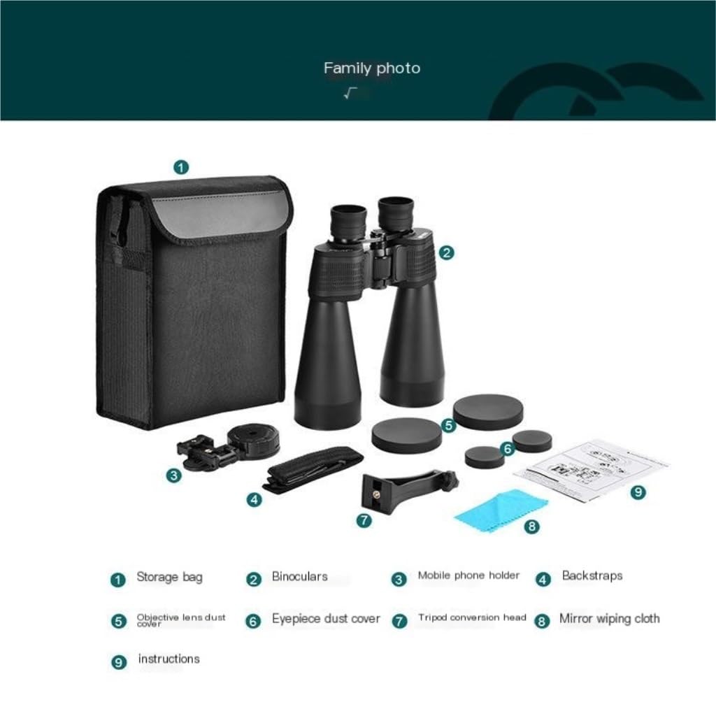 Телескоп Бинокли Большой диаметр 15 x 70 Мощное Высококачественное изображение Ночное видение Для взрослых Уличный телескоп, фото №2