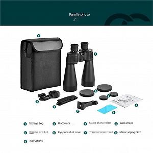 Телескоп Бинокли Большой диаметр 15 x 70 Мощное Высококачественное изображение Ночное видение Для взрослых Уличный телескоп synthetic.ua - Фото 1