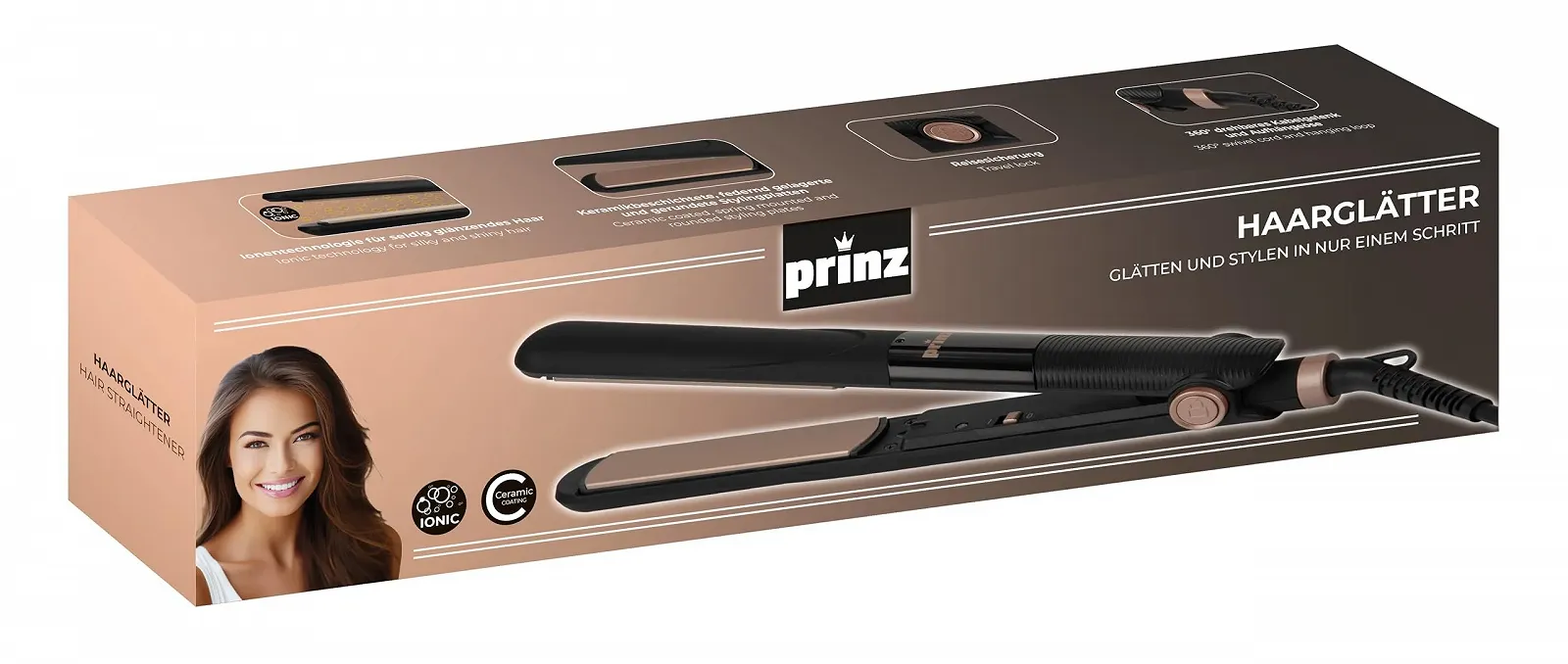 Випрямляч для волосся Prinz PZ-HG1I Ion Technology Кераміка, фото №6 Випрямляч для волосся Prinz PZ-HG1I Ion Technology Кераміка, фото №6