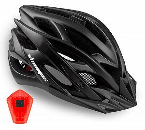 Шолом Shinmax з LED підсвічуванням, знімним козирком та підкладкою - Фото 1