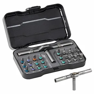 Набір реверсивних викруток 24 в 1 сталь S2 магнітне руків'я подовжувач біти PH SL PZ TX HEX - Фото 1