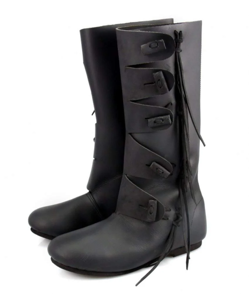 Высокие ботинки Leonardo Carbone Rasmus Medieval Viking из нубука, фото №1