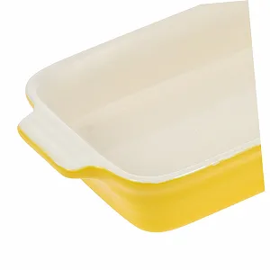 Противень для выпечки керамический с ручками прямоугольный для микроволновки и духовки цена на synthetic.ua - Фото 1 Противень для выпечки керамический с ручками прямоугольный для микроволновки и духовки synthetic.ua - Фото 1