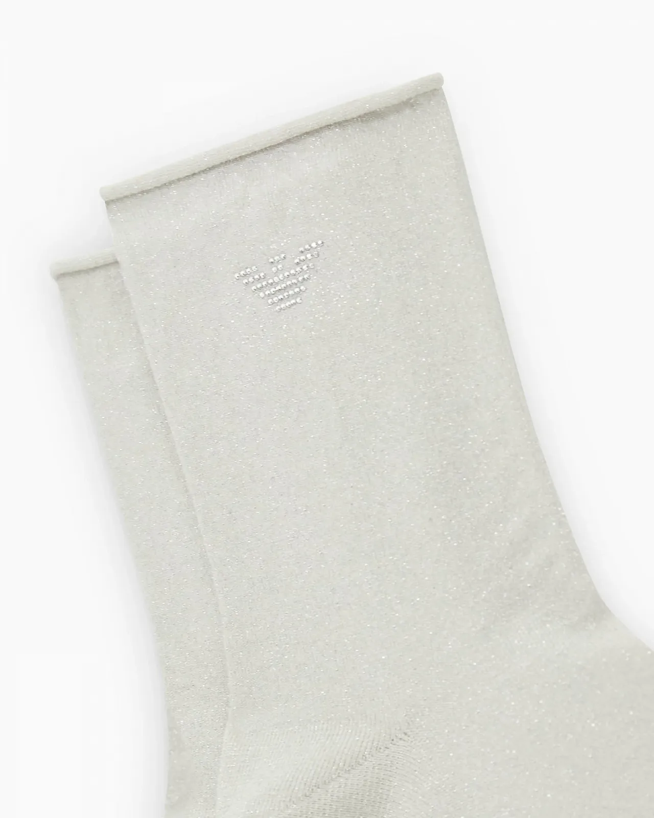 Носки Emporio Armani Lurex Short, белый, One Size, фото №4