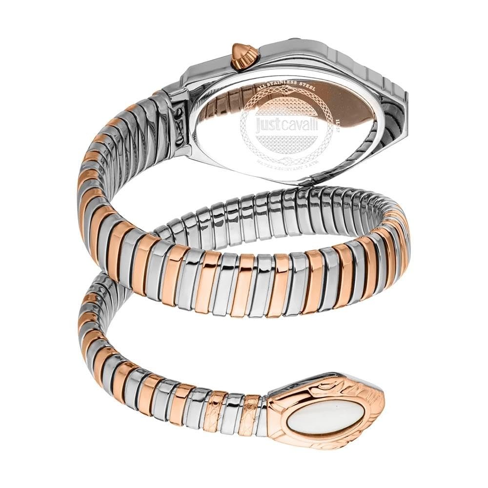 Женские аналоговые кварцевые часы Just Cavalli JC1L357M0065, античный белый, фото №3 Женские аналоговые кварцевые часы Just Cavalli JC1L357M0065, античный белый, фото №3