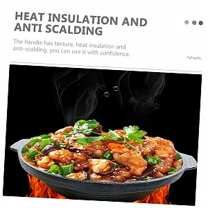 Каструля Sosoport Чавунна жаростійка з нековзною ручкою для тушкування курки та рису synthetic.ua - Фото 1