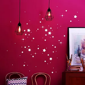 Наклейка для стін ilka parey wandtattoo-welt M2217 Stars Fluorescent 85 шт. - Фото 1