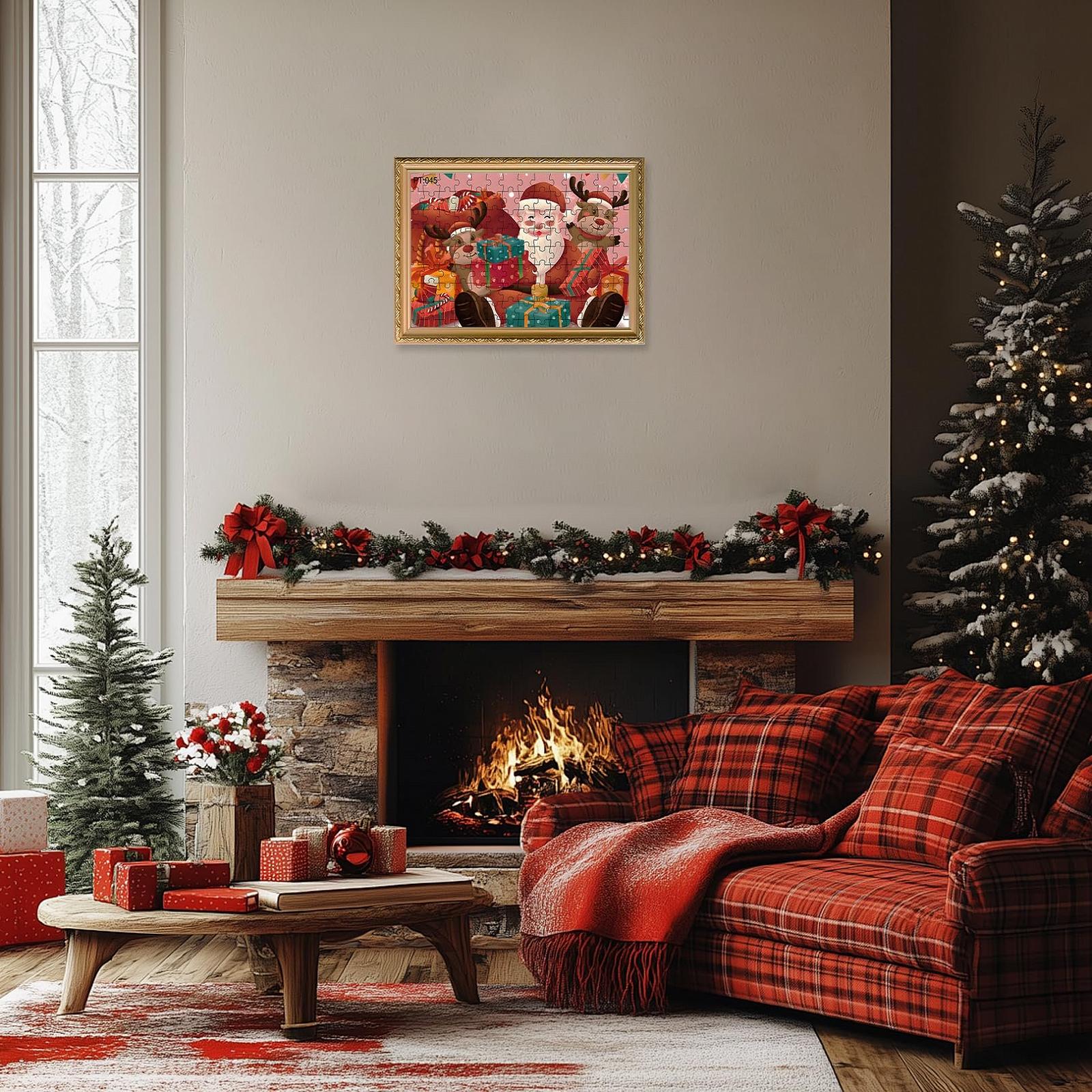 Набор из 2-х рождественских пазлов Christmas Puzzle Set 27 x 20 см, фото №6