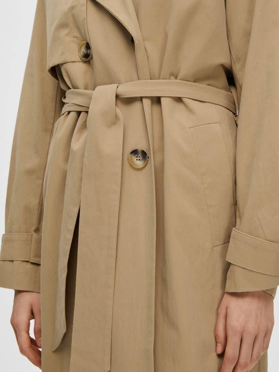 Тренч SELECTED FEMME Женский Двубортный, фото №5