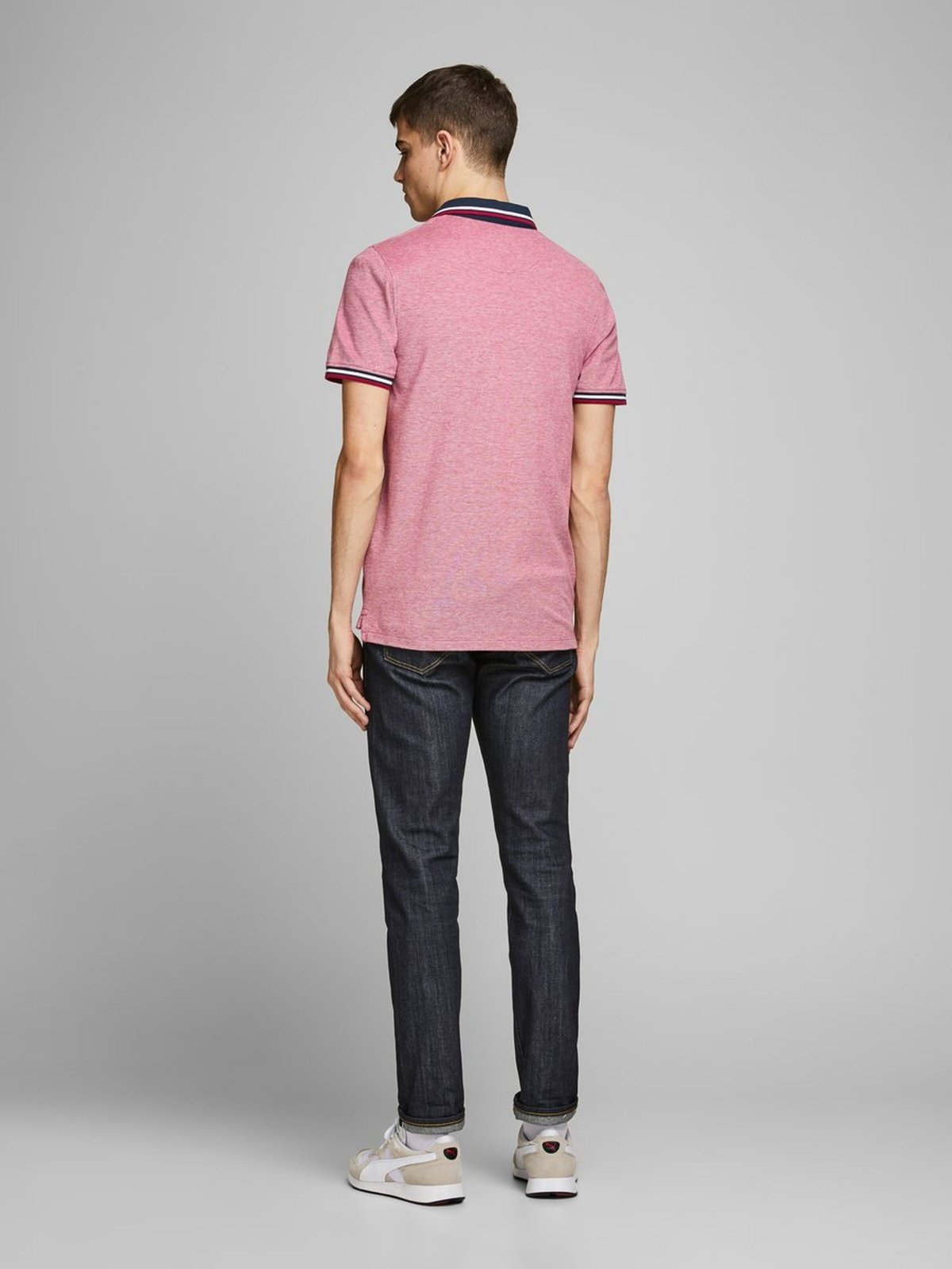 Поло Jack&Jones 12136668 RioRed Розовый S, фото №2
