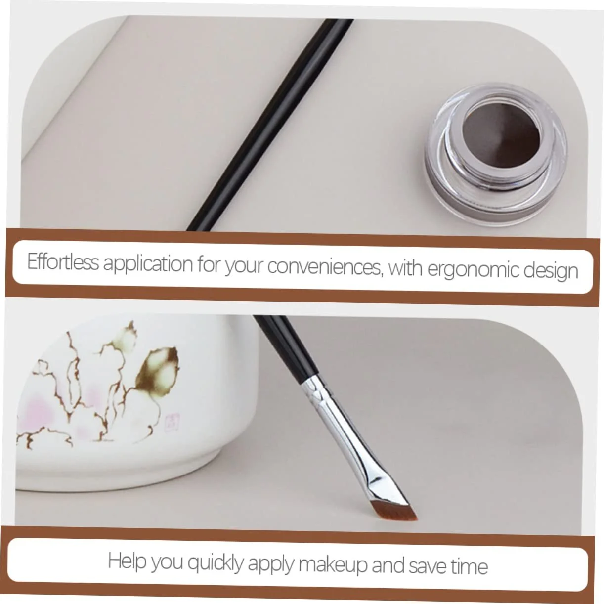 Кисточки FOMIYES для бровей, инструмент для макияжа, скошенная плоская, фото №4