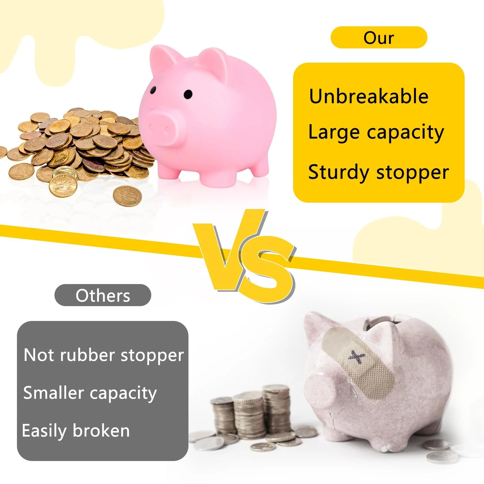 Скарбничка L&W Luck Lucky Pig Порося небитка, фото №4