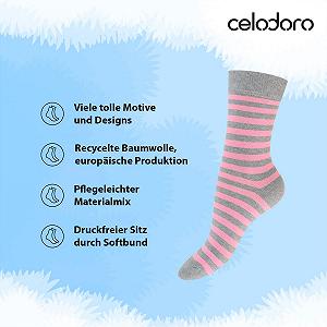 Носки Celodoro S
Сладкие узоры, носки из переработанного хлопкового волокна (10 пар) synthetic.ua - Фото 1