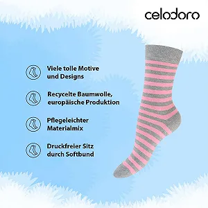 Носки Celodoro S
Сладкие узоры, носки из переработанного хлопкового волокна (10 пар) synthetic.ua - Фото 1