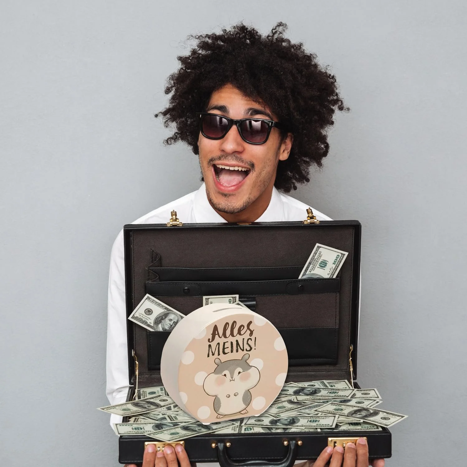 Скарбничка Hamster "Alles meins" Kawaii Керамічна, фото №5