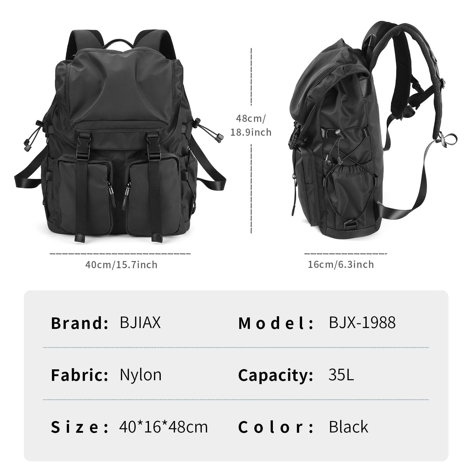 Рюкзак для ноутбука 17.3" 35 л водонепроницаемый Black, фото №6 Рюкзак для ноутбука 17.3" 35 л водонепроницаемый Black, фото №6