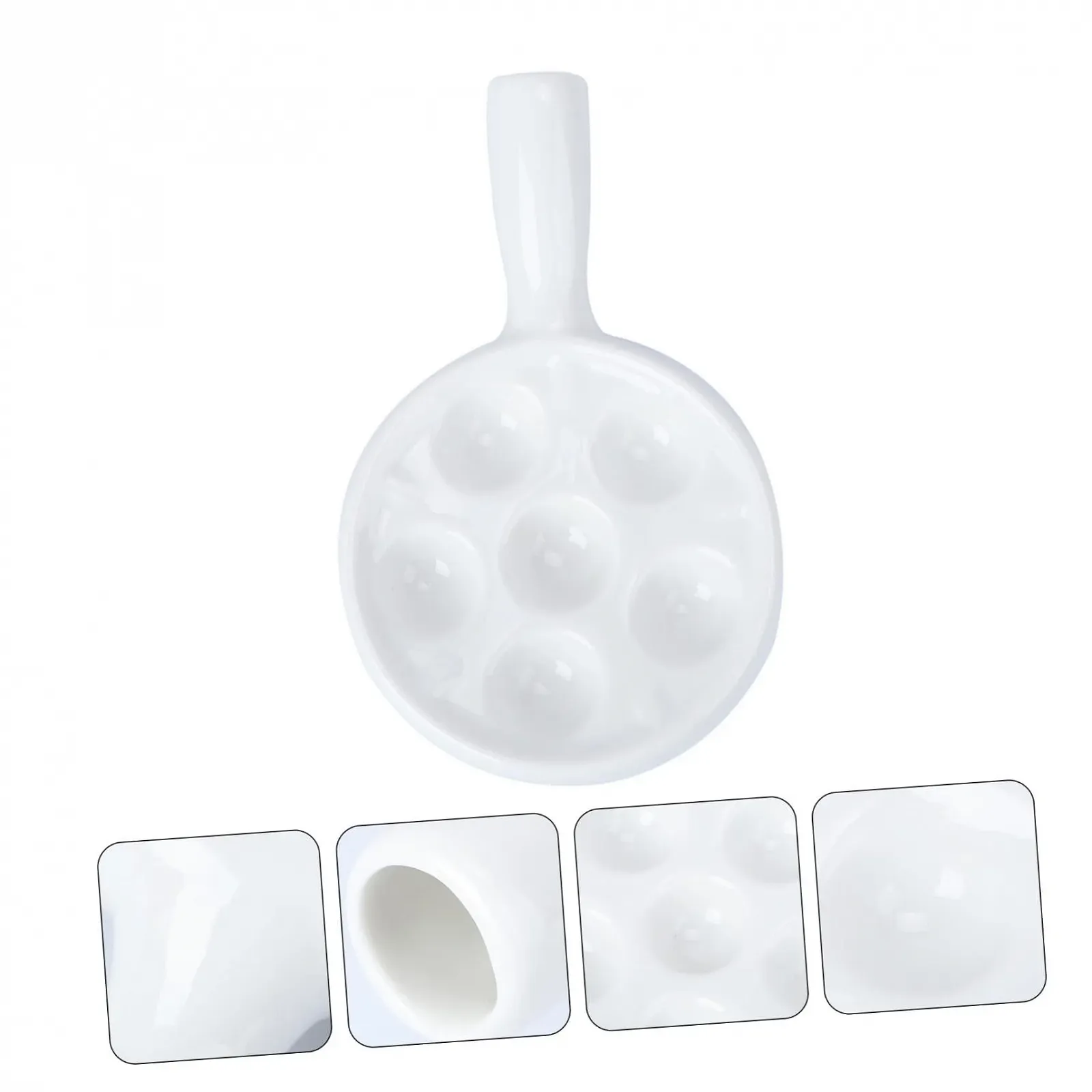 Форма для равликів VALICLUD керамічна на 6 комірок Біла, фото №3 Форма для равликів VALICLUD керамічна на 6 комірок Біла, фото №3