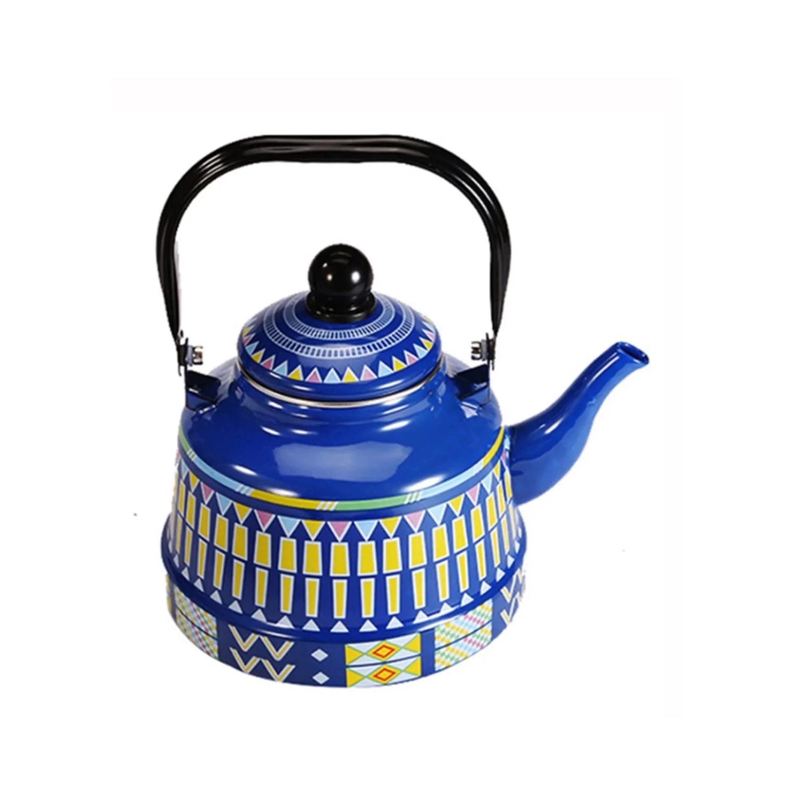 Чайник-заварник ZRQSMCX Емальований Геометричні квіти Античний Дзвоновий Домашній, фото №1