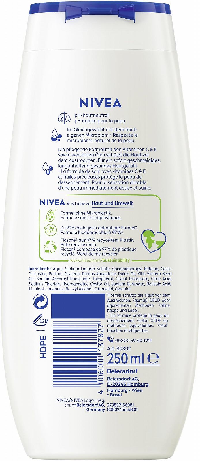 Гель для душа NIVEA Creme Soft 250 мл, фото №9 Гель для душа NIVEA Creme Soft 250 мл, фото №9