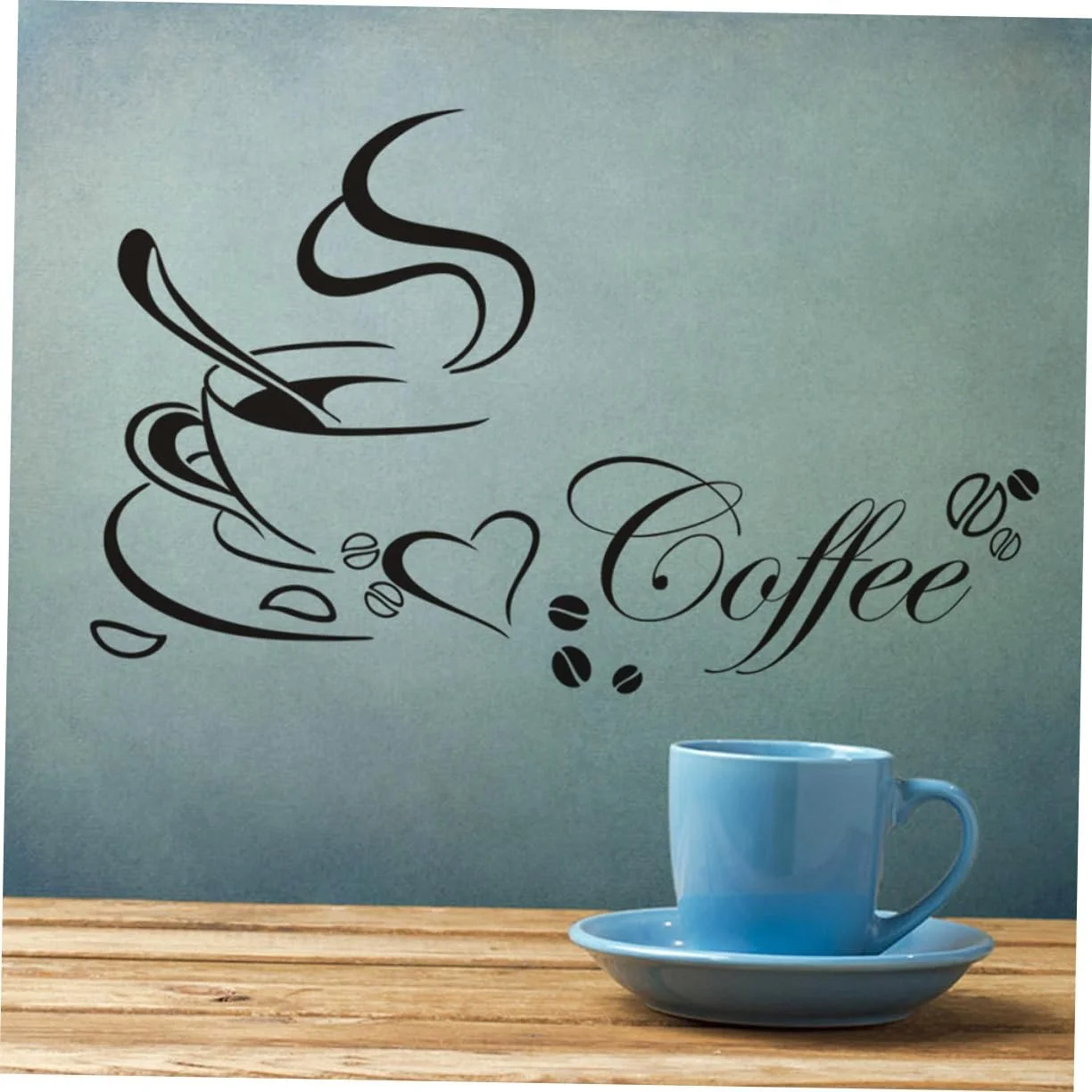 Наклейка на стіну POPETPOP Coffee вінілова PVC DIY знімна, фото №8 Наклейка на стіну POPETPOP Coffee вінілова PVC DIY знімна, фото №8